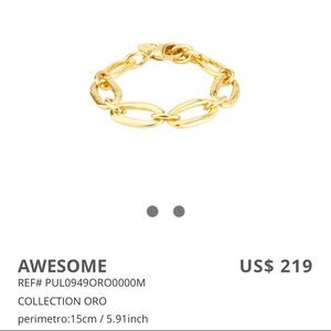 UNO DE 50 BRACELET GOLD